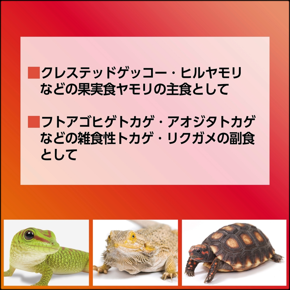 フルーツ&バグペーストりんご&パイン クレステッドゲッコーの主食