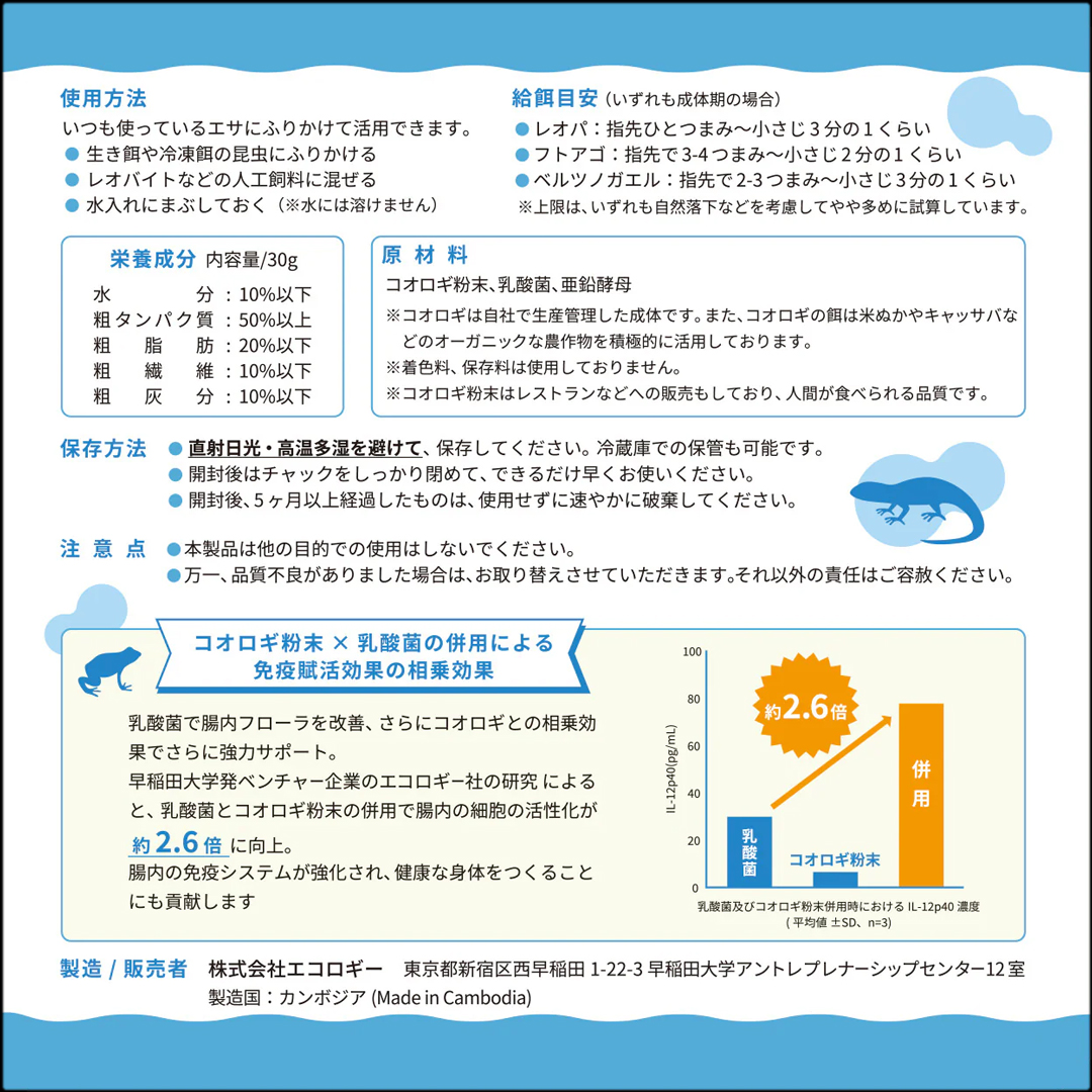レプケア30g　背面