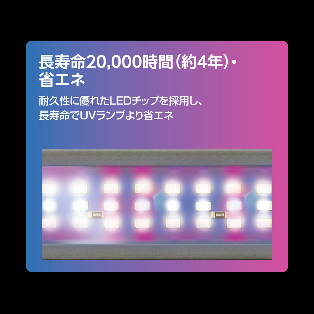 テラスカイUVスライド10W 寿命20000時間