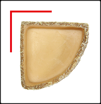 スネークウォーターディッシュコーナーL　コーナーにフィット