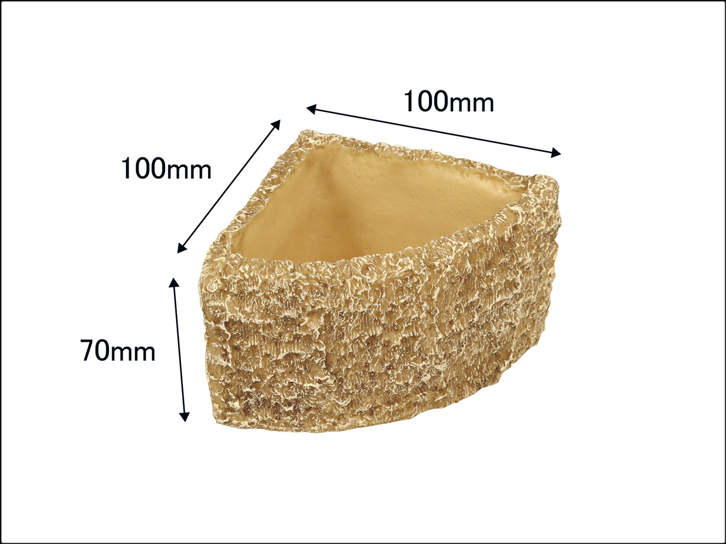 スネークウォーターディッシュコーナーM 大きさ